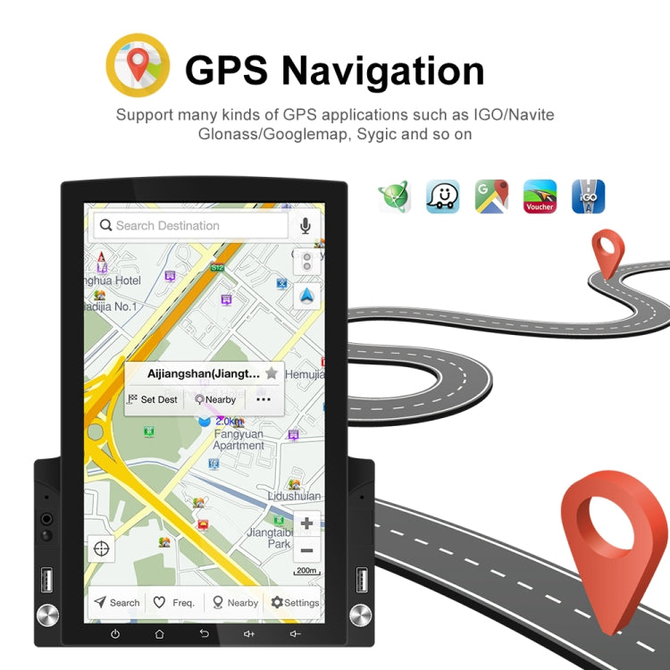 9.7 inch Vertical Screen HD 2.5D Glass Car MP5 Player Android Navigation All-in-one Machine, Standard, Standard+4 Lights Camera, Standard+8 Lights Camera, Standard+12 Lights Camera 9.7 inch Vertical Screen HD 2.5D Glass Car MP5 Player Android Navigation All-in-one Machine, Standard, Standard+4 Lights Camera, Standard+8 Lights Camera, Standard+12 Lights Camera